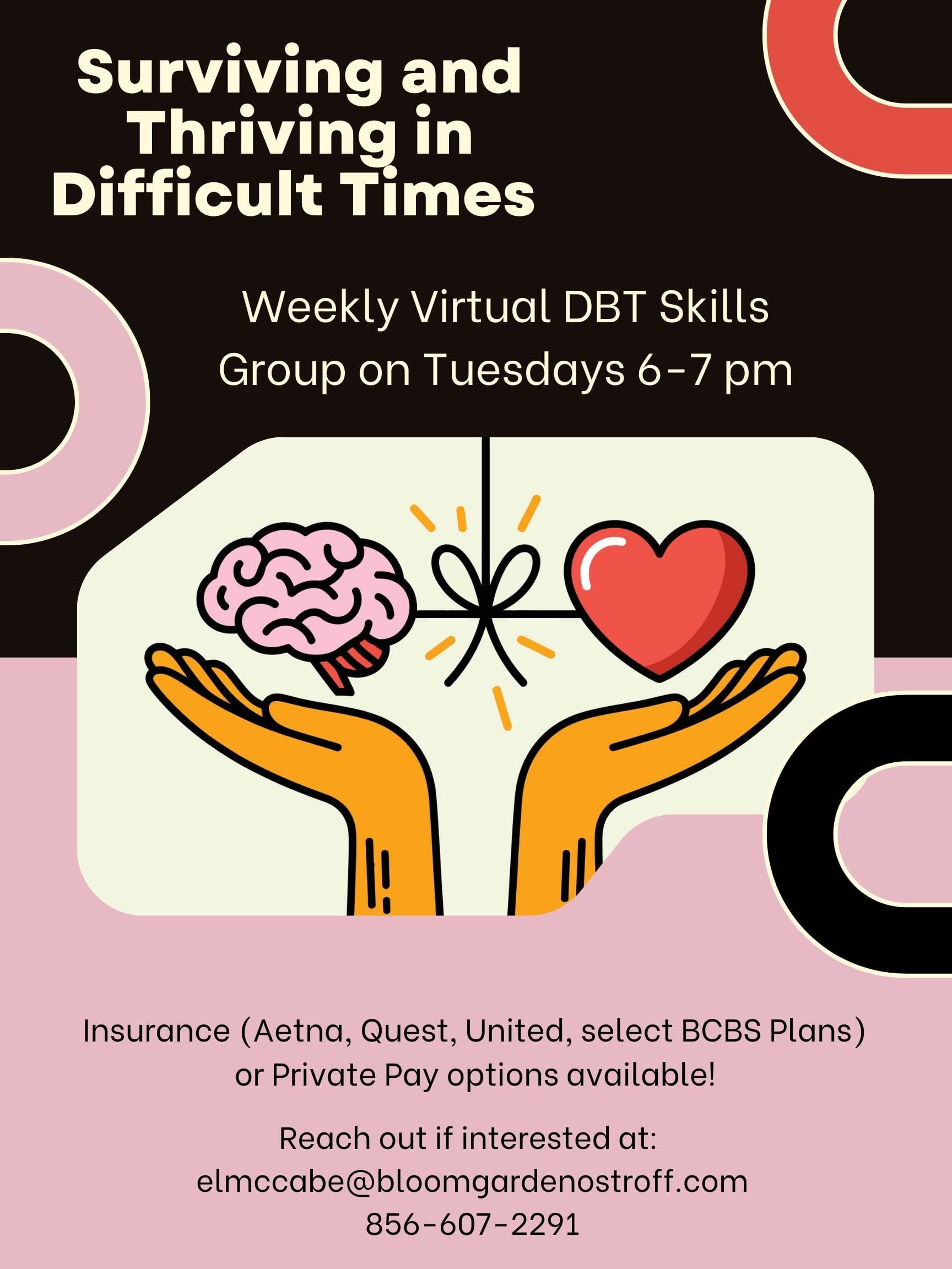 flyer for virtual dbt skills group